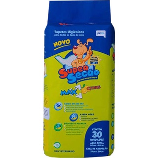 Tapete Higiênico Cães Super Secão Max Citrus Petix C/30 Unidades