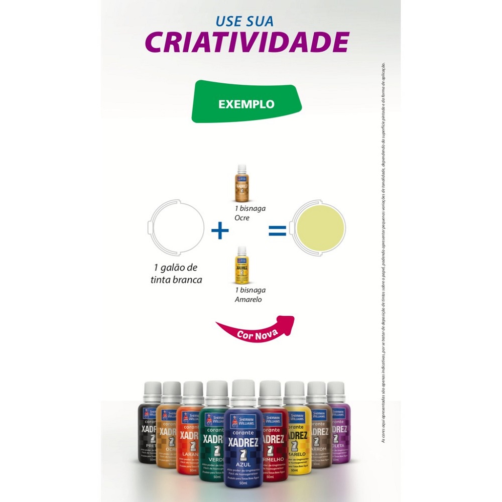 Corante Bisnaga Xadrez 50ml Ocre - Potencial Tintas