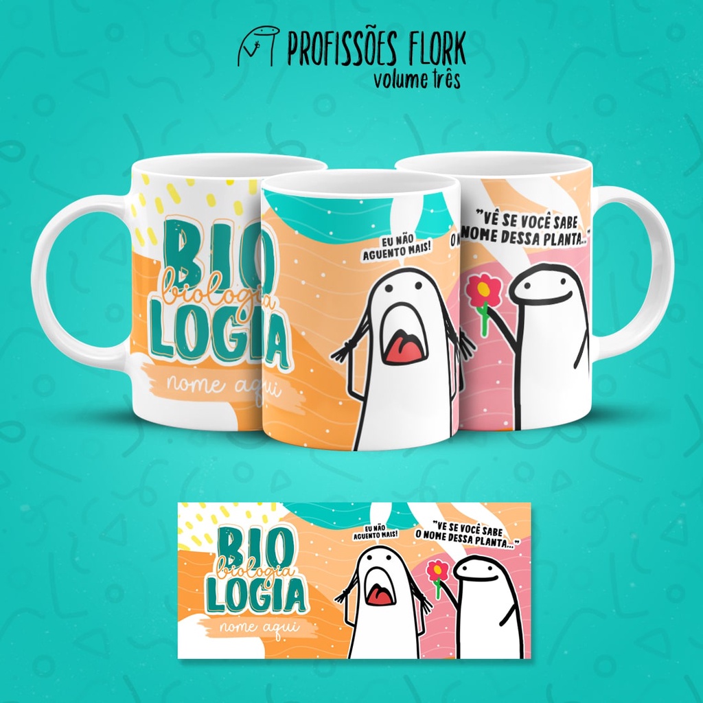 Caneca Flork Professora De Biologia Flork Meme