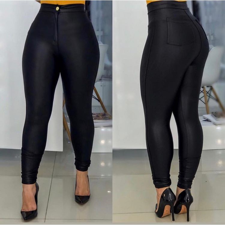 Calça disco pants em tecido cirre alto brilho Cor: Preta; Tamanho: P em  Promoção na Americanas