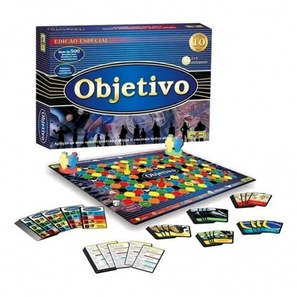 Jogo de Tabuleiro Objetivo Algazarra - Novo Mundo | Shopee Brasil