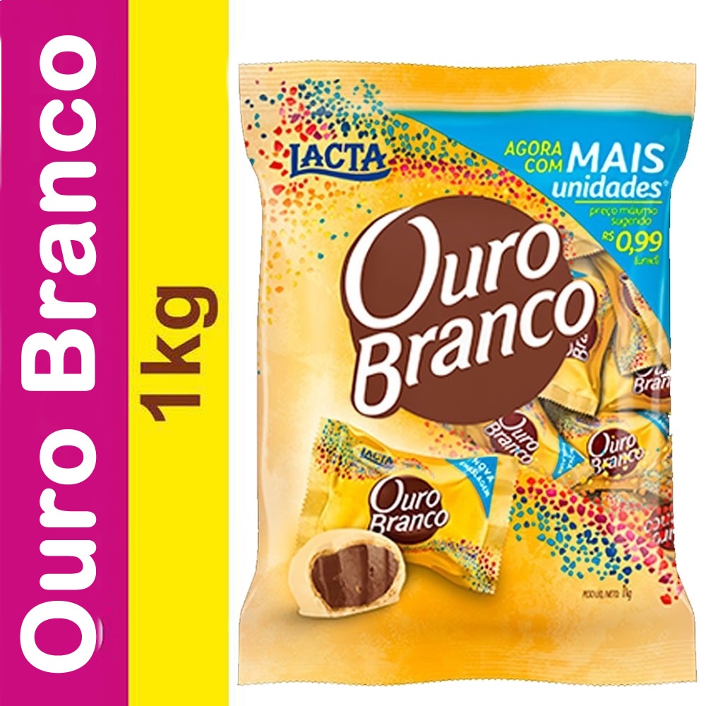 Bombom Ouro Branco 1Kg | Lacta | Shopee Brasil