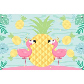 Painel Gigante Lona Flamingo Rosa Lindo Super Fofo Festa Aniversário Filha Menina Infantil HD Criativo Top10 Adesivos
