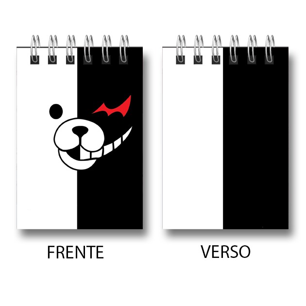 Bloco de Notas MONOKUMA, Anime Danganronpa | Shopee Brasil