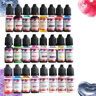 JYI 24 Cores Pigmento De Resina UV Com Cura Ultravioleta Para Arterisate Terrosap-Generation Drip Irrigation Diffuser Fine Color Toning 3D Fluido De Tinta Floração