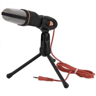 Microfone Condensador Estereo De Mesa Sf-666-q-888 + Tripé