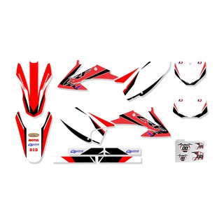 Adesivos Proteção Laminados Moto Trilha Motocross Crf 230 2015 2016 2017  2018 2019 CA-16701