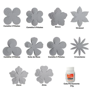 Moldes Flores Flor Máquina De Cortar Fita - Moldes Em Inox