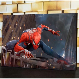 Quadro Faces Homem Aranha Marvel - 20x20 - Gorila Clube