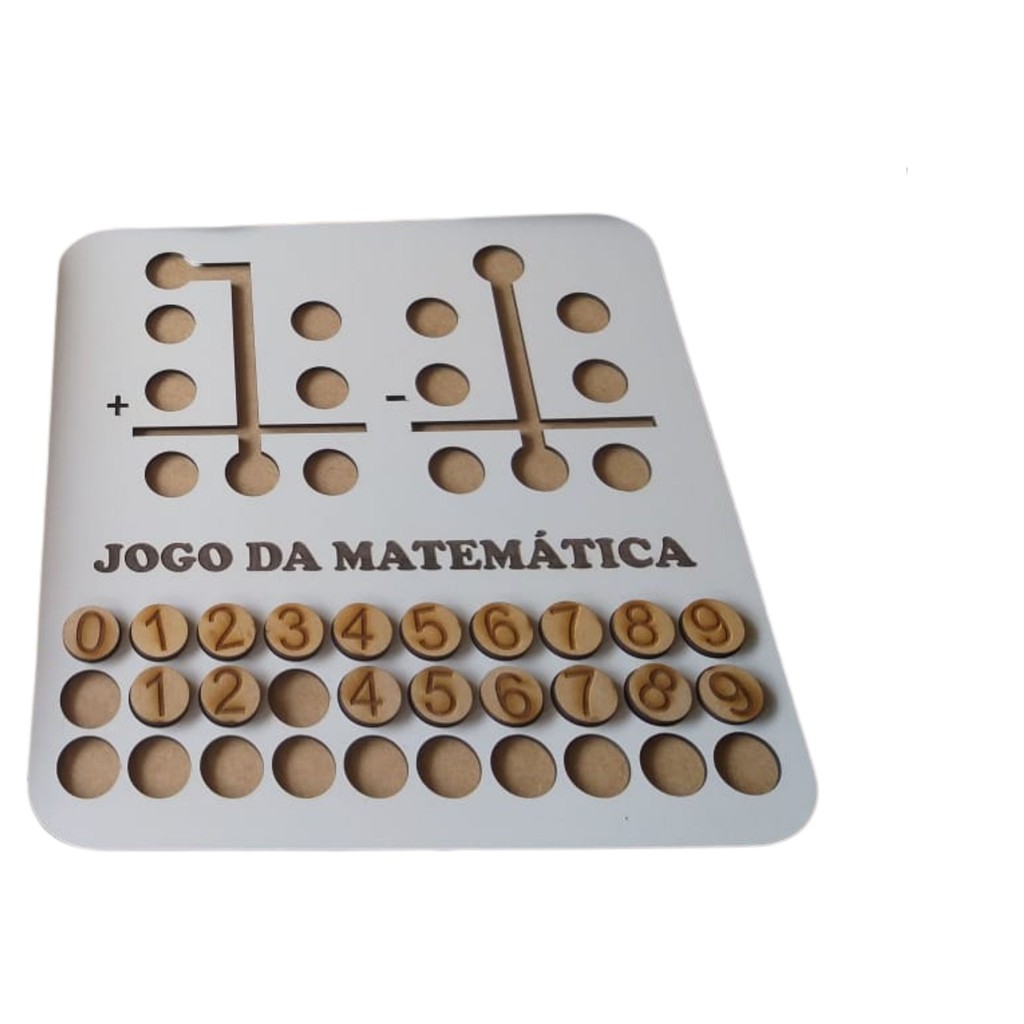 Jogo da Matemática Aprendendo a Somar Aprendendo a Subtrair Vovô Antônio  Brinquedos Educativo de Madeira Pedagógico tabuleta de adição tabuleta de