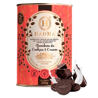 Lata de Bombom Cookies e Cream Haoma 200g