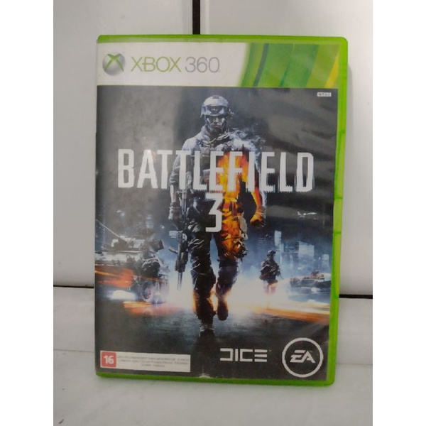 Jogo De Tiro Battlefield 3 Xbox 360 Original Mídia Física