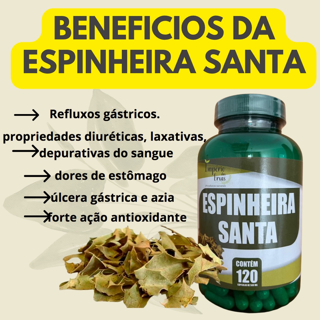 Espinheira Santa 120 Caps 500mg Original