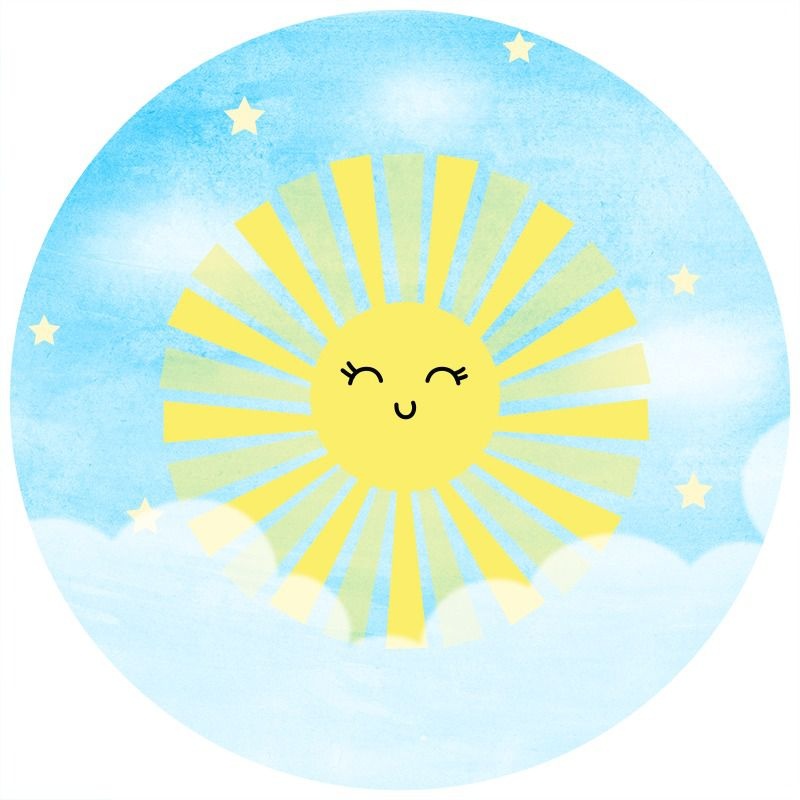 Painel Redondo Sublimado Solzinho FRD-1155 | Shopee Brasil