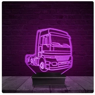 Luminária e Abajur Acrílico Led - Caminhão Truck Scania