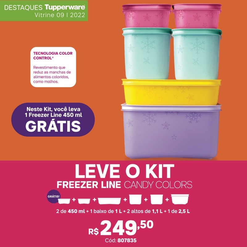 Set 1/2 EmpilOfrais Tupperware NEUF