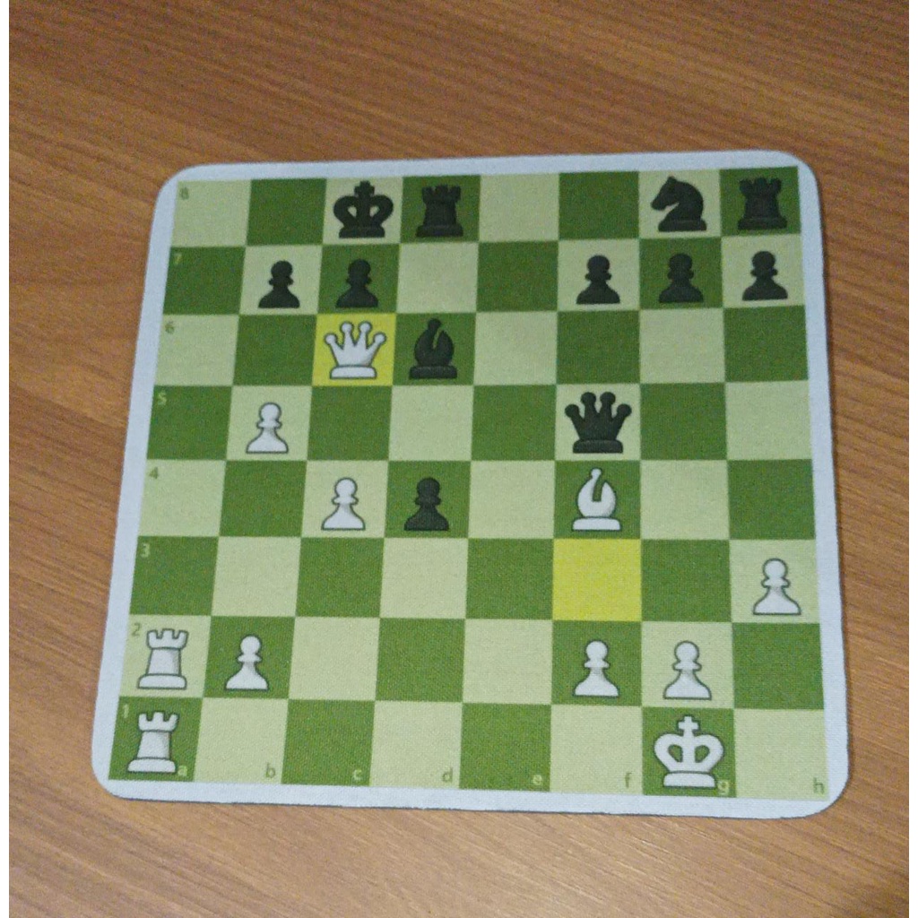 Mousepad Xadrez Supi x Carlsen 19x19cm