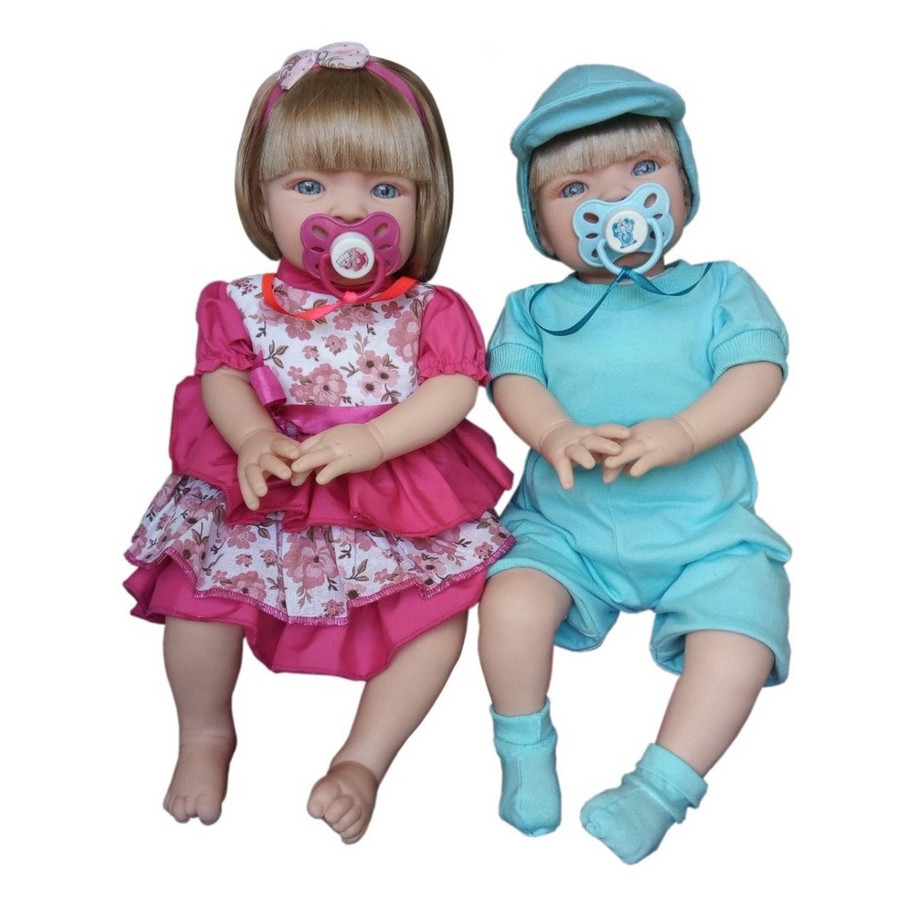 Bebê Reborn Bebê de Silicone New Happy Reborn Realista