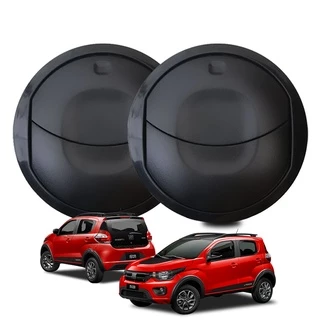 Difusor Saida Grade de Ar Lateral Fiat Mobi 2017 18 19 20 21 2022 Ld/Le Preto