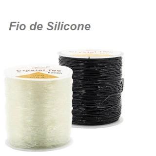 Fio de Silicone Elastico 1mm 0.8mm 0.7mm 0.6mm