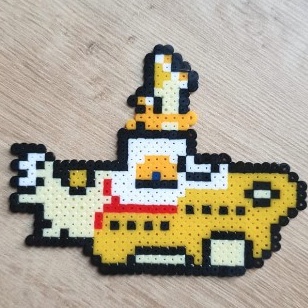 Imã em pixel art | Beatles | Yellow Submarine | Shopee Brasil