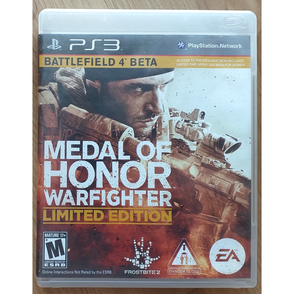 Jogo Medal Of Honor Limited Edition Beta Battlefield 4 Ps3