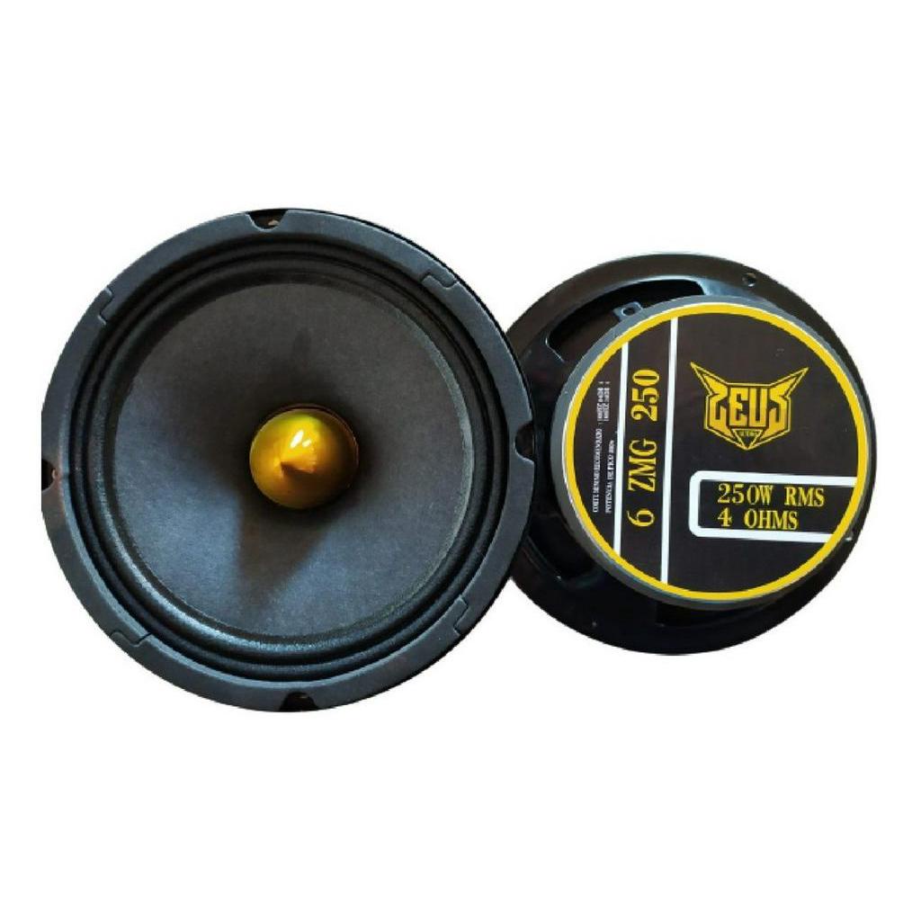 Super Mid Bass Zeus Audio 500w Rms Par 6 Polegadas = Zetta