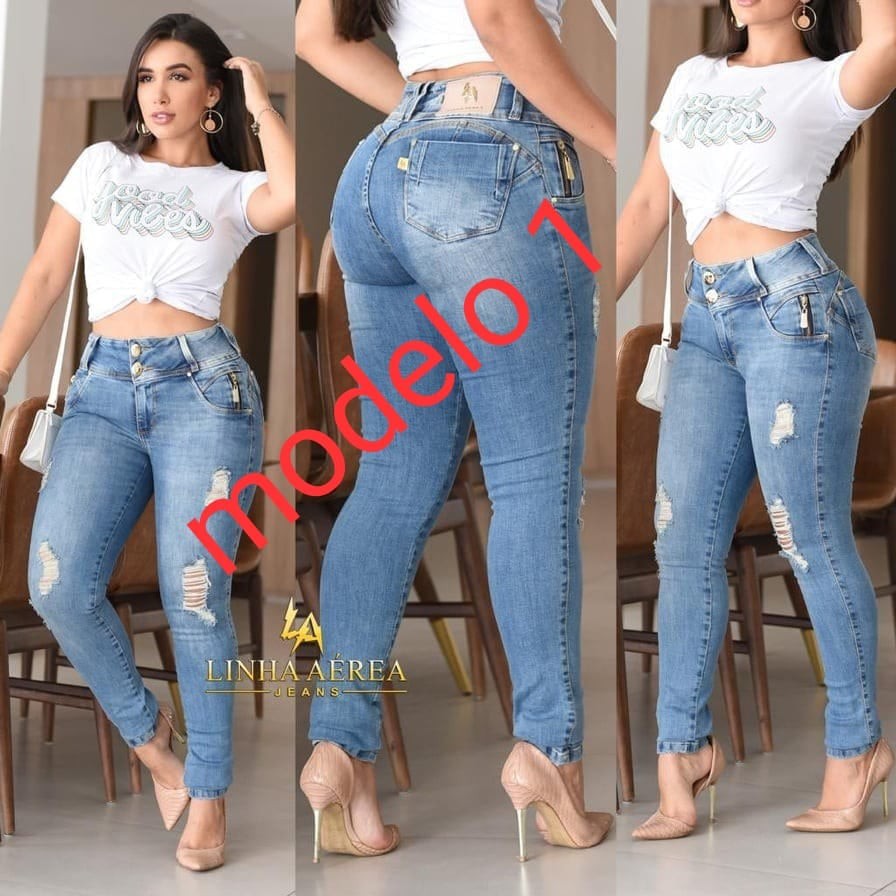 CALÇA JEANS FEMININA MARCA ORIGINAL LINHA AÉREA JEANS