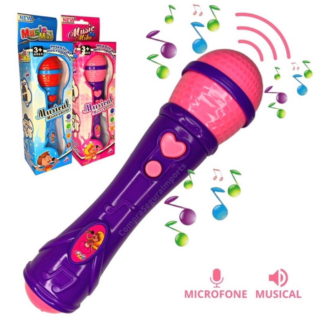Microfone Musical Infantil Brinquedo | Shopee Brasil