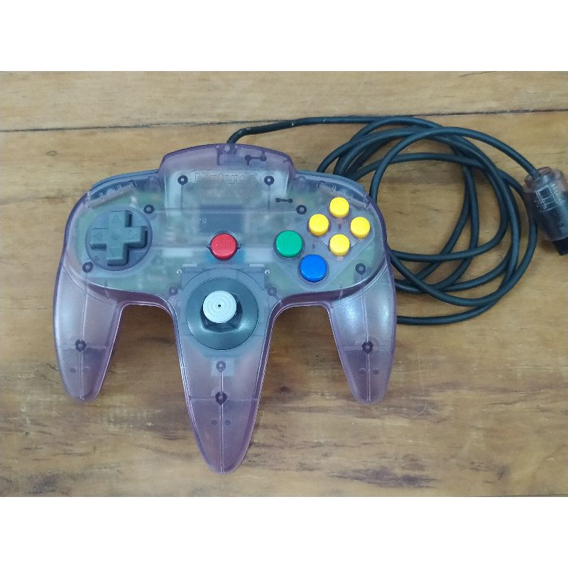 Controle Atomic Purple Translúcido original Nintendo 64