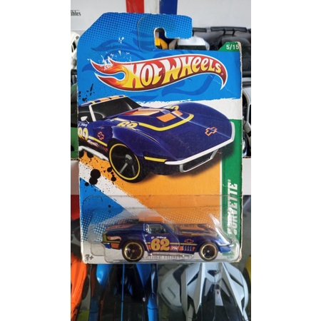 MINIATURA 69 CORVETTE THUNT 2012 METAL HOTWHEELS