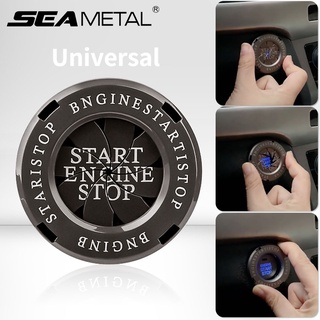 SEAMETAL Carro De Uma Chave Tampa Protetora Do Botão De Partida Interruptor Rotativo Decorar O Adesivo Autocolante Universal Ignição Automática
