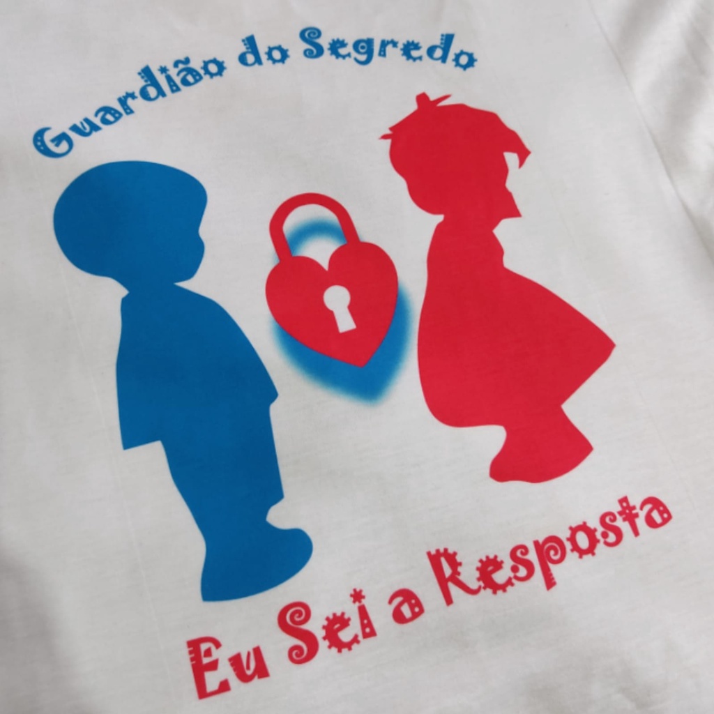 Camiseta Chá Revelação Guardiã e Guardião do Segredo