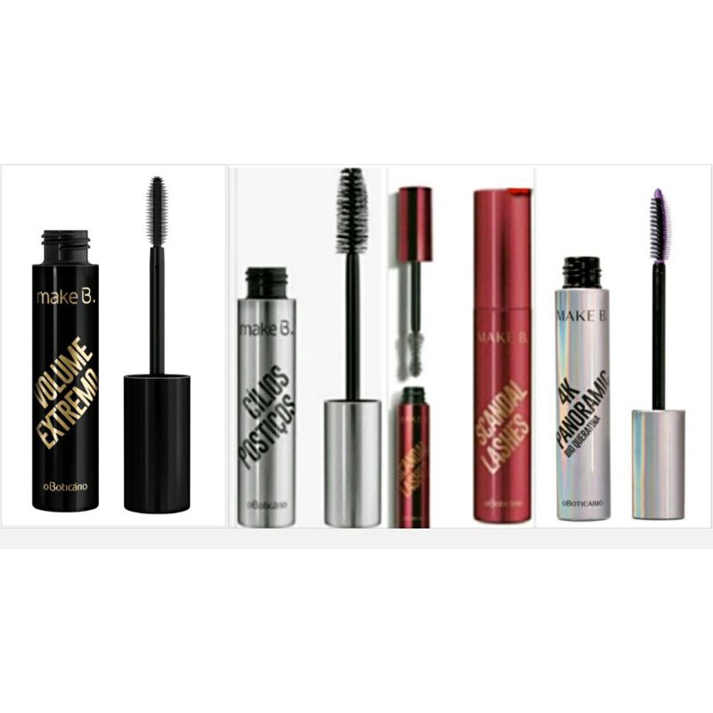 o boticario MAKE B SCANDAL LASHES POSTICOS bye rimel mascara cilios