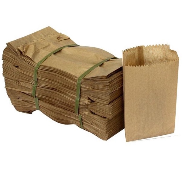 Saco Marrom De Papel Kraft 1Kg 500 Unidades