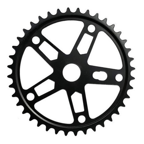 Coroa Roda Dentada Engrenagem 40 Dentes 5 Furos Preta Para Bicicleta