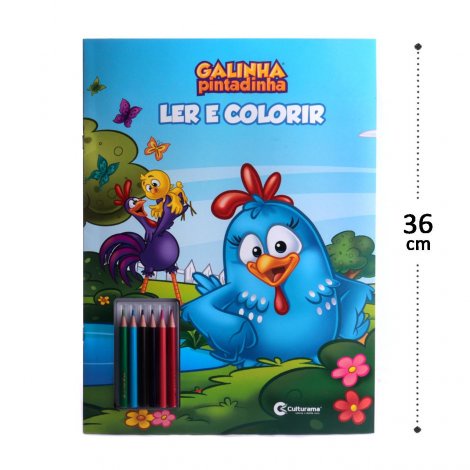 2 Revistas infantis Meus primeiros Traços e colorir Galinha Pintadinha +  kit lápis em Promoção na Americanas