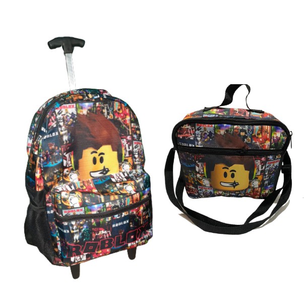 Mochila Masculina Escolar Juvenil Rodinha Roblox Lançamento em Promoção na  Americanas