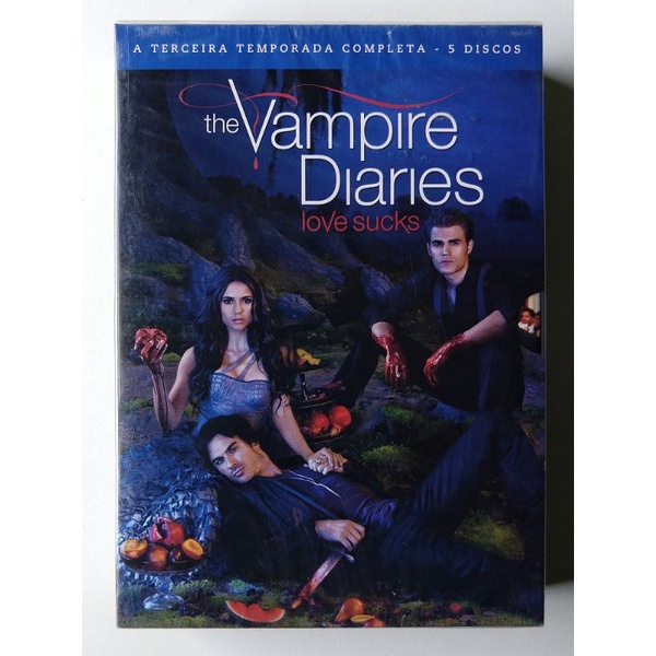 Box Dvd The Vampire Diaries - A Terceira Temporada Completa 5 Discos ...