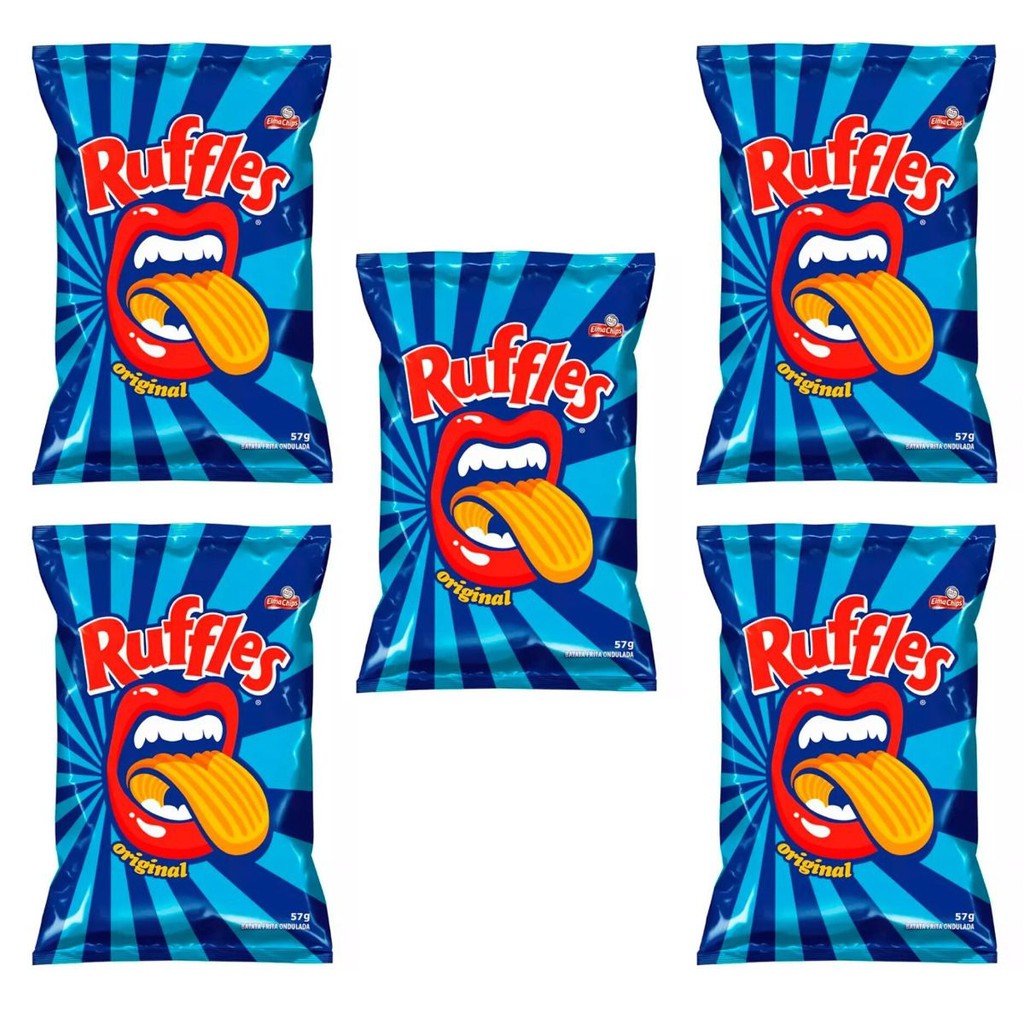 Batata Ruffles Elma Chips Sabor Original 57g - Kit 05 Unidades | Shopee ...