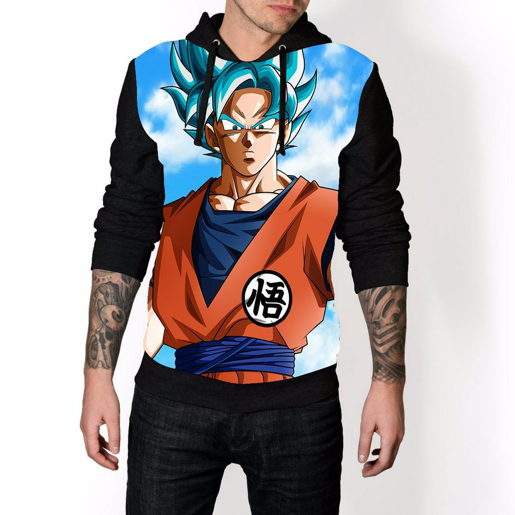 Moletom Goku Anime Blusa Moletom Dragon Ball Moletom Masculino