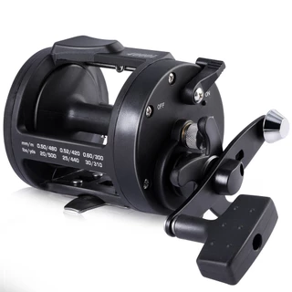 Sougayilang Nova Promoção Carretel De Pesca Mão Direita Tipo Tambor Preto Roda Fundição
