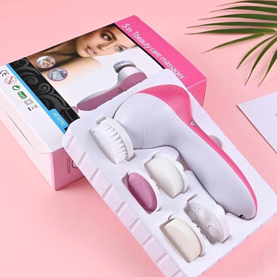 Escova Facial Elétrica Esfoliante limpeza Massageadora 5/1 Portátil L1 |  Shopee Brasil