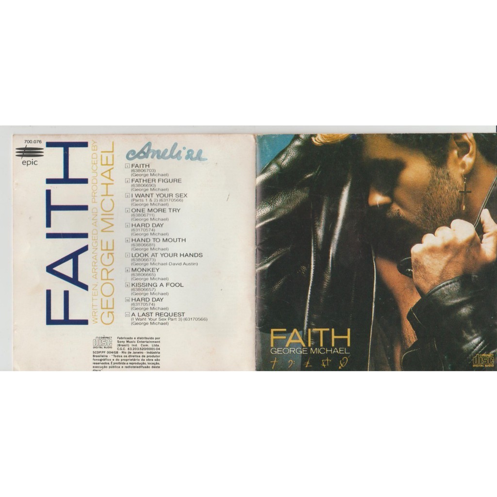 Cd George Michael Faith 1987 Columbia Original | Shopee Brasil