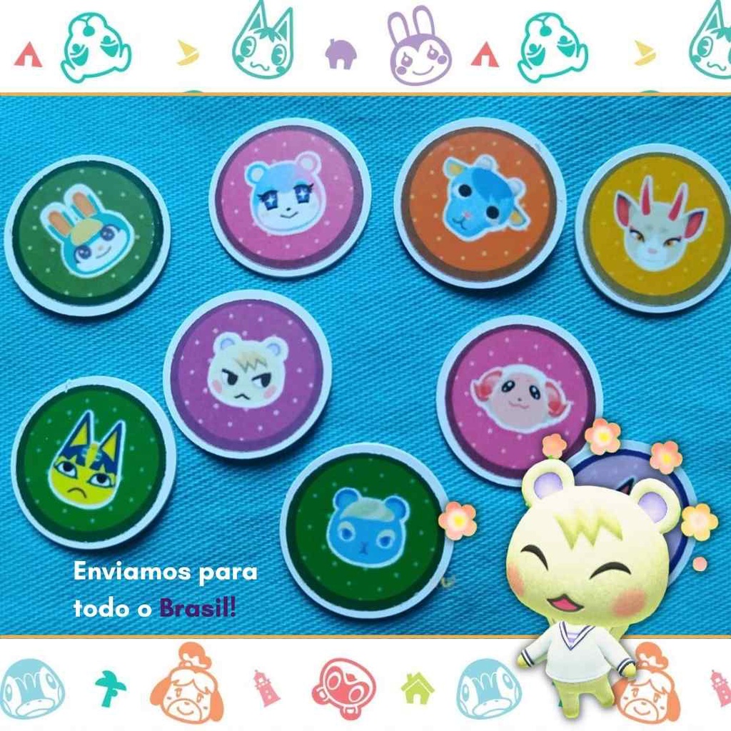 Amiibo Coin Animal Crossing - Todos os Amiibo Cards Série 1 à 5 (RAYMOND, IONE, SASHA, SHINO AMIIBO CARD)