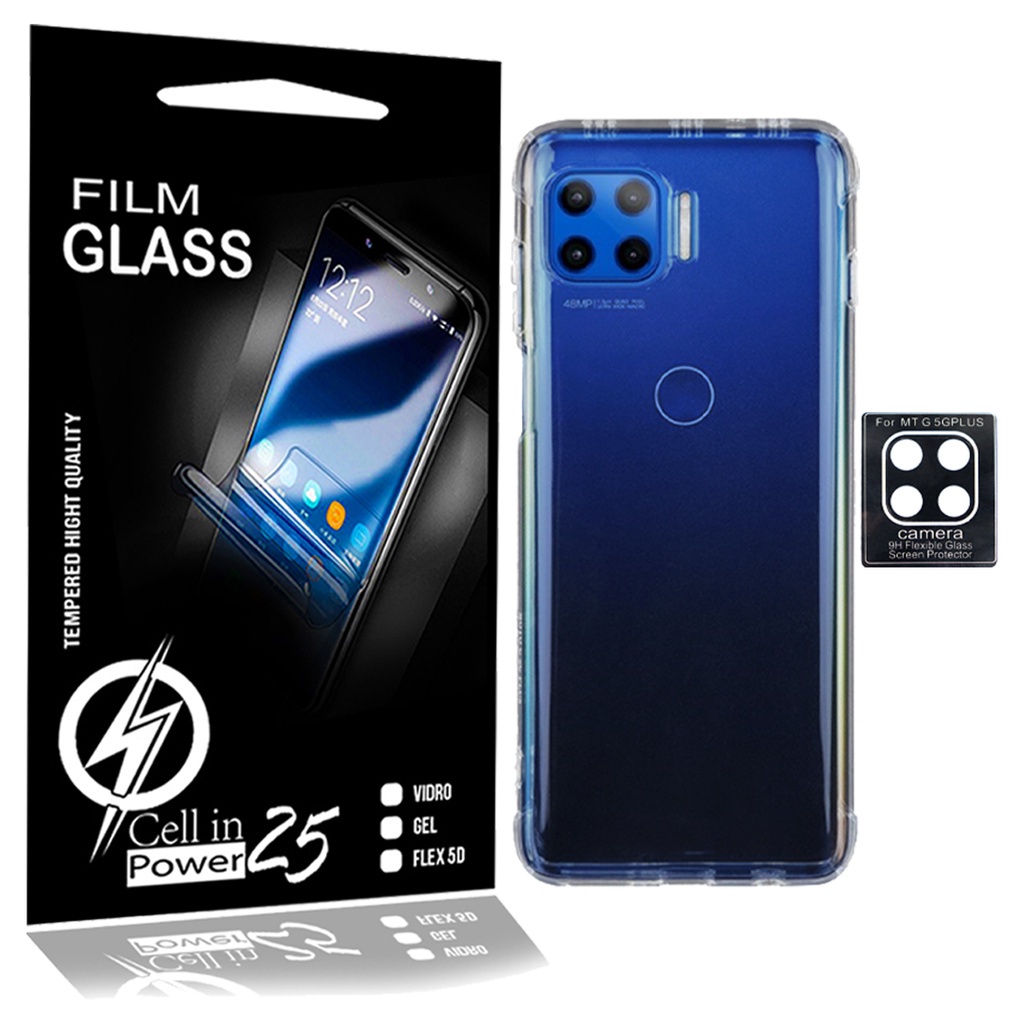 Capa Capinha Anti Impacto Moto G 5G Plus 6.7 XT2075 + Pelíc. Camera ...