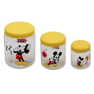 Pote Jazz de Plástico com Tampa Rosca Mickey- Tiba