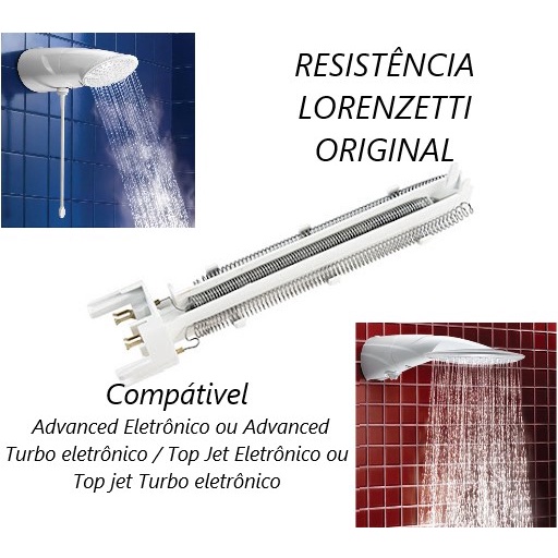 Chuveiro Ducha Eletrônico Top Jet 220v 7500w Branco Lorenzetti