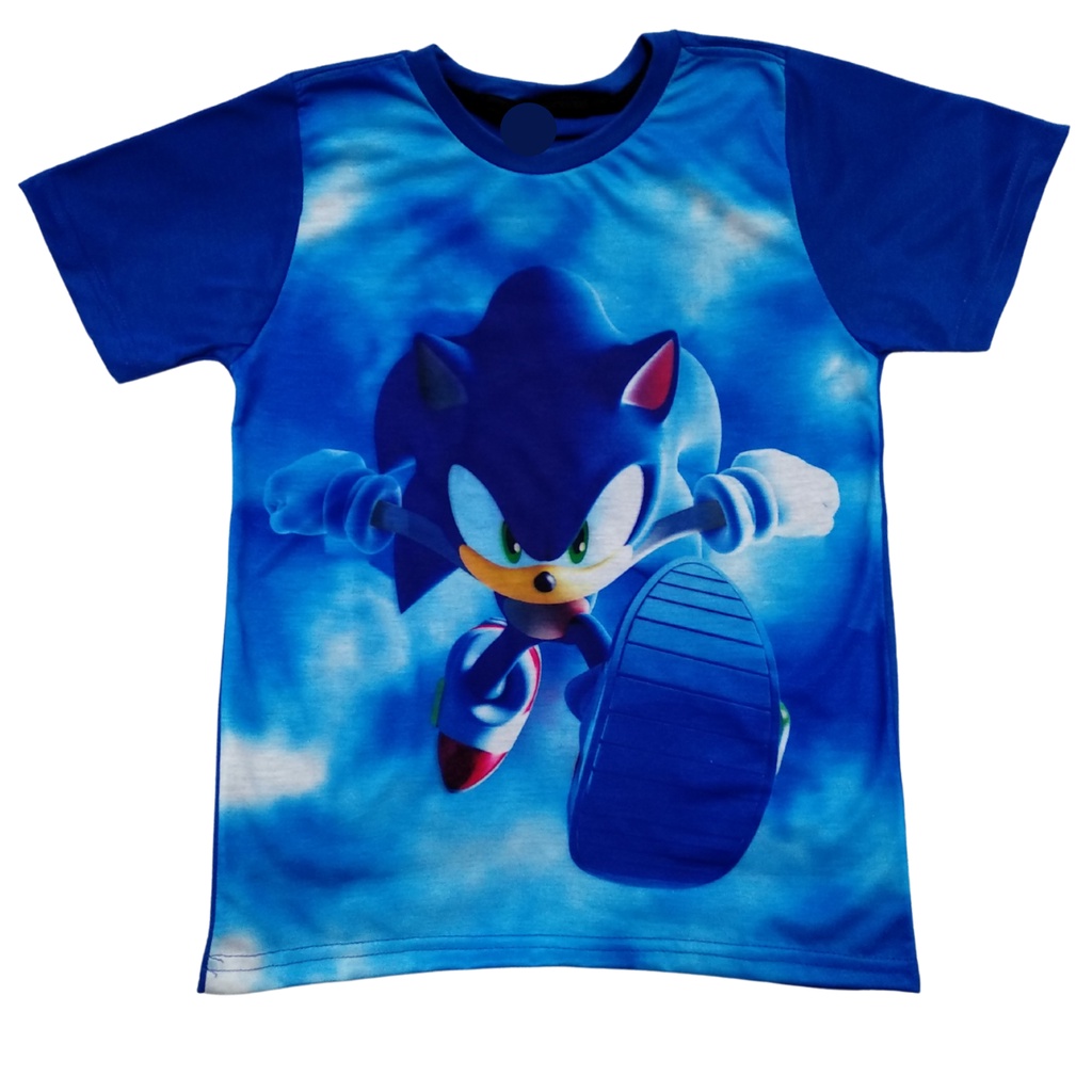 Sonic the Hedgehog Meninos Meninas Camisetas Anime Desenhos