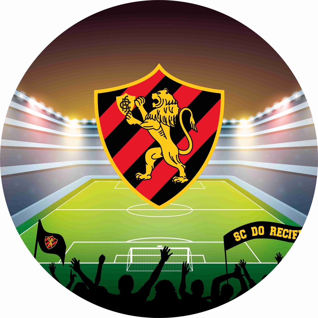 Adesivo Com O Escudo Do Sport Recife Brilhante Grande